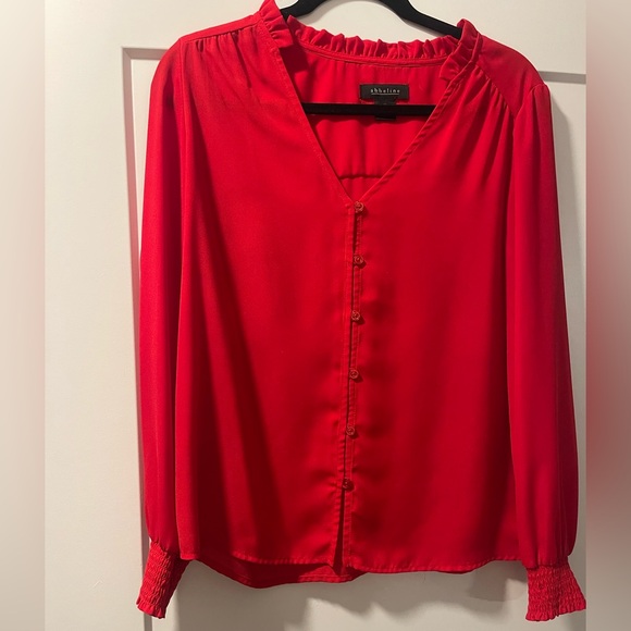 Abbeline Tops - Abbeline Red Blouse